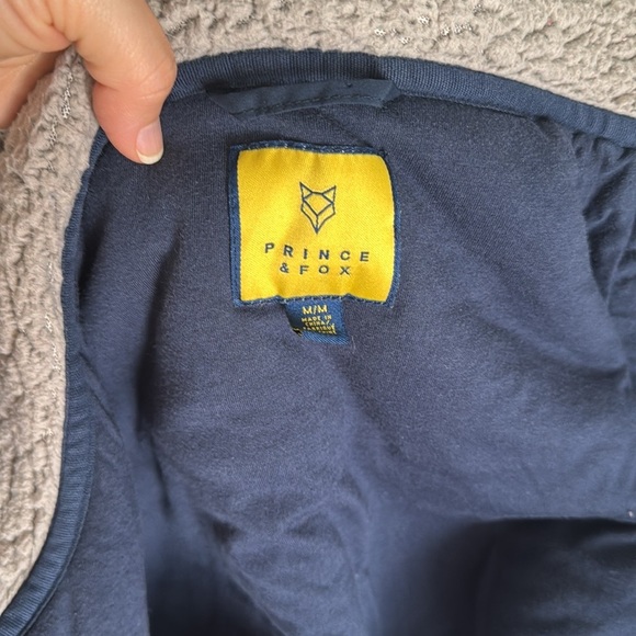 Prince & Fox Sherpa Fleece Zip-Up Hoodie Jacket - Size M - Picture 7 of 7